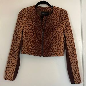 BCBG MAXAZRIA Cheetah Print Jacket